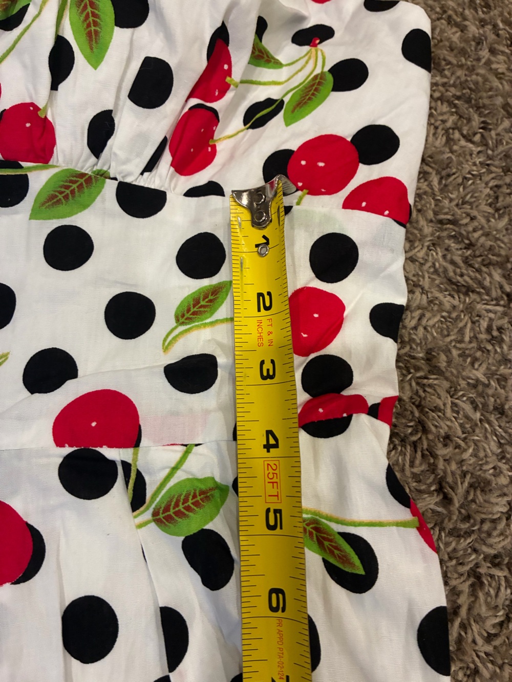 NWT: Tatyana White Cherry Halter Dress 3XL Retro Rockabilly Fit and Flare 3XL - Picture 14 of 15